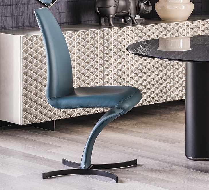 Cattelan Italia Betty Chair, Fabric, Nubuck, Leather Upholstery