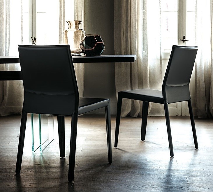 Cattelan Italia Margot Chair, Selection of Sizes, Leather Upholstery