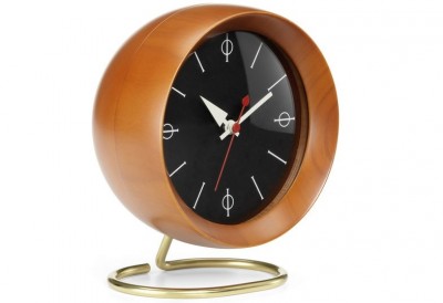 Vitra Chronopak Desk Clock, Brass and Wood