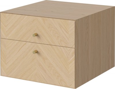 Bolia Luxe 2 Drawer Bedside Table Wall Mounted