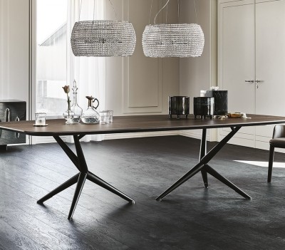Cattelan Italia ATLANTIS Wood Dining Table, rectangular, shaped, irregular