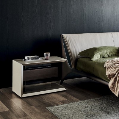Cattelan Italia Biagio Reversible Bedside Table in Different Finishes