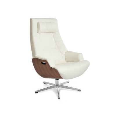 Conform Partner Armchair Lounge Chair Swivel Base in Fabric or Leather