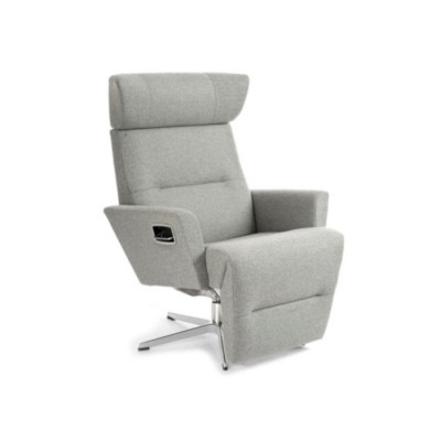 Conform Relieve With Footrest Armchair Lounge Chair Swivel Base in Fabric or Leather