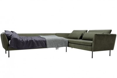 Sits Day & Night Modular Sofa Bed with Footstool in Fabric