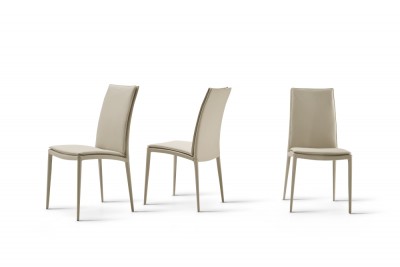 Eforma Asia Chair Edge (Piping) with Metal Frame, In Low or High Back