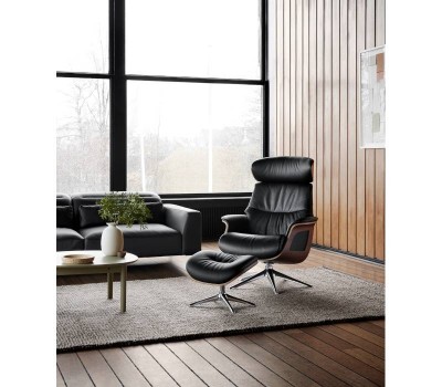 FLEXLUX Clement Lounge Chair with Footstool