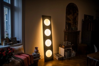 Foscarini Dolmen Floor Light Lamp in Aluminium