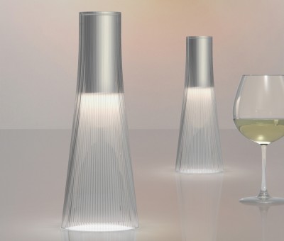 Pablo Design Candel Portable LED Silver Body Clear Diffuser USB Charging