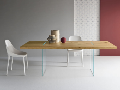 Tavolante Aged Oak Dining Table by Tonelli Design