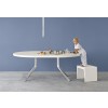 Kristalia Oops Extendable Round Dining Table 5cm 