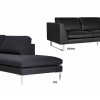Sits Tokyo Sofa Upholstered in Fabric, Leather 