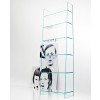 Sovet Italia Olympia Shelves Unit in Extraclear Glass
