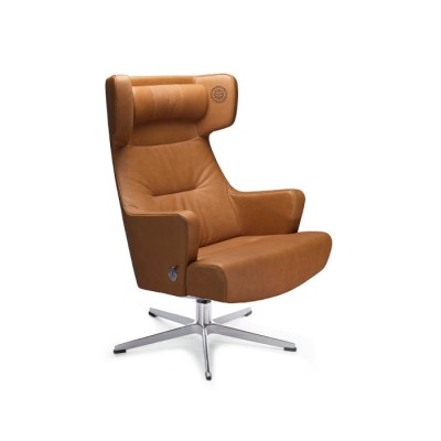 Conform Myplace Armchair Lounge Chair Swivel Base in Fabric or Leather