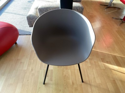 HAY About a Chair 26 Plastic Armchair with Metal Legs