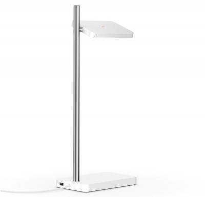 Pablo Design Talia Table Lamp White with Silver Post