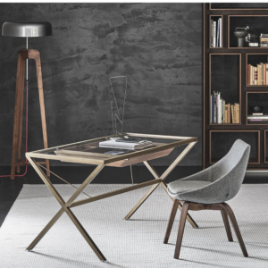 Porada Stylo glass desk