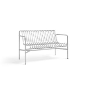 Hay Palissade Outdoor dining bench with arms