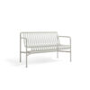 Hay Palissade Outdoor dining bench with arms