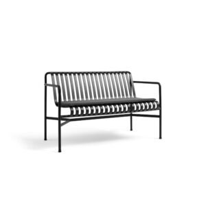 Hay Palissade Outdoor dining bench with arms