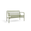 Hay Palissade Outdoor dining bench with arms