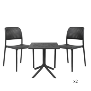 Nardi Outdoor Clip table and Bora chairs