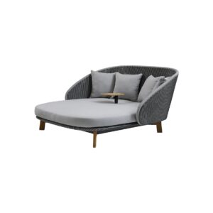 Cane-line Peacock Day Bed with Teak Legs inc Table