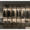 presotto telaio vetro hinged wardrobe