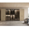 presotto telaio vetro hinged wardrobe