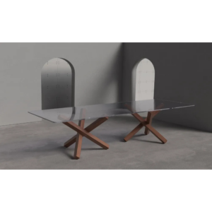 Sovet Italia Aikido two bases fixed dining table