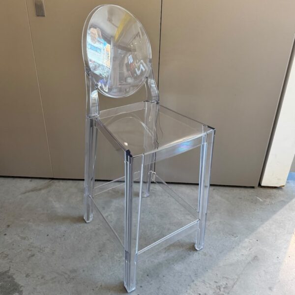 Kartell One More Stool crystal