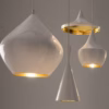 Tom Dixon White Beat Wide Pendant Light