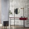 Bontempi Casa 'Vanity' Dressing Makeup Vanity Table with Mirror & Light in SuperMarble