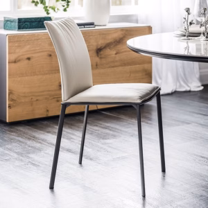 Cattelan Italia Rita Chair, fabric, synthetic nubuck, micro nubuck, synthetic leather, soft leather