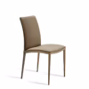 Eforma Asia Chair Diamond Quilted Upholstered with Metal Frame, In Low or High Back