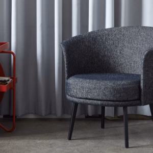 Hay Dorso Armchair Lounge Chair in Fabric and Leather