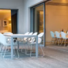 Kristalia Sushi Slatted Fixed Outdoor Table 90cm 