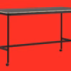 Mutto Base High Breakfast Dining Table with Castors