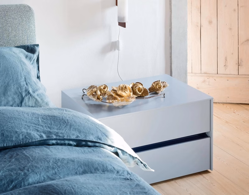 Novamobili PITAGORA 2 Drawer Bedside Table 55.8cm Width
