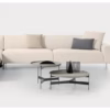Pianca Abaco Round Coffee Table 90 Quiet Metal, Leather, Marble, Conrete or Glass