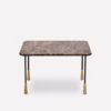 Pianca BAIO Coffee Square Table in Marble, Wood or Stone