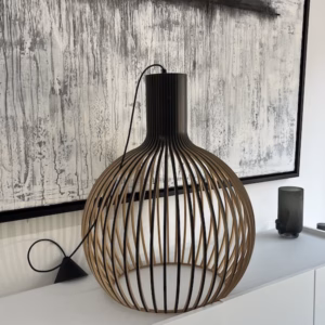 Secto Design Octo 4240 Suspension Light Lamp Natural Birch / Black