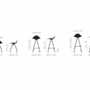 Stua Onda Barstool Bar Stool Chair Dimensions