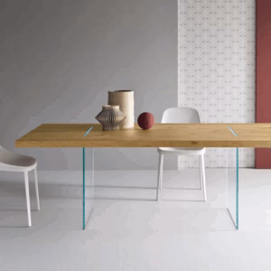 Tavolante Aged Oak Dining Table by Tonelli Design