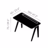 Tom Dixon Slab Small Desk in Smoked Fume Oak