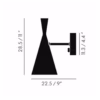 Tom Dixon Black Beat Wall Light