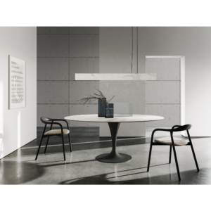 Sovet Italia Flute elliptical oval table