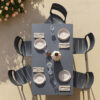 Nardi Outdoor Piave Table and 6 Cassia Chairs - set