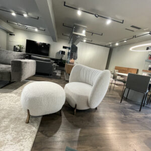 MIDJ Mys Lounge Armchair and Footstool